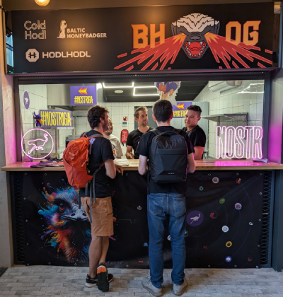Nostr Booth at Baltic Honeybadger
